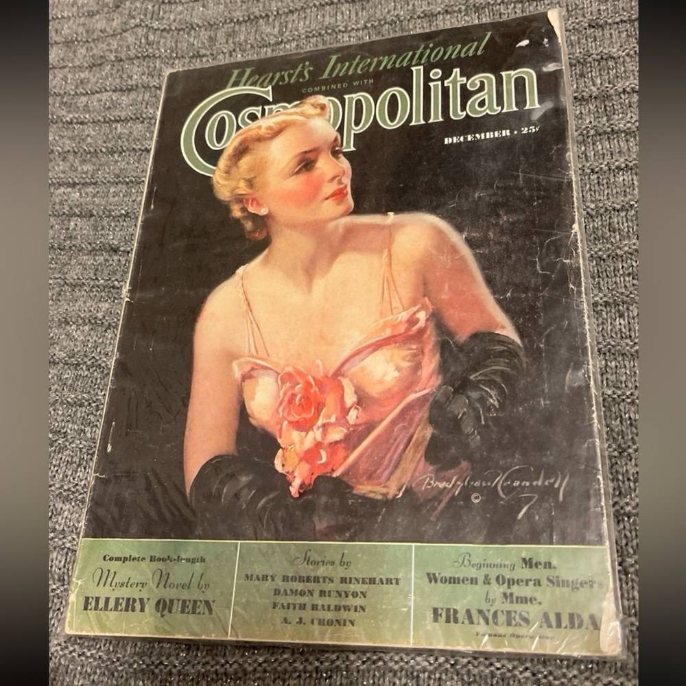 1936 RARE December Cosmopolitan RARE VINTAGE ANTIQUE MAGAZINE